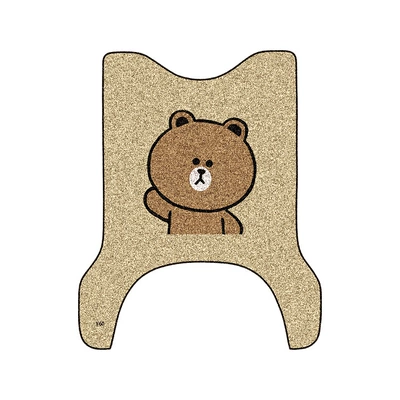 Suitable for Yadi M10-M Electric Vehicle Foot Pads, Battery Car Wire Rings, Waterproof Anti-Slip Foot Pads, Anti-Slip Foot Pads (Electric vehicle foot mat) - yadi-m10-m-brown-bear