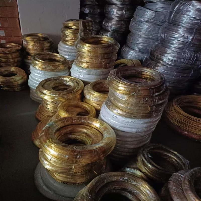 H65钥匙扣黄铜丝饰品黄铜线H62扁铜线小铜方条细铜丝调直切断