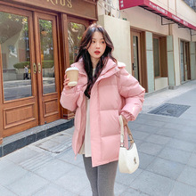 cv凸乆鸟羽绒服短款女款中戏学生小个子连绵面包服加厚情侣装宽松