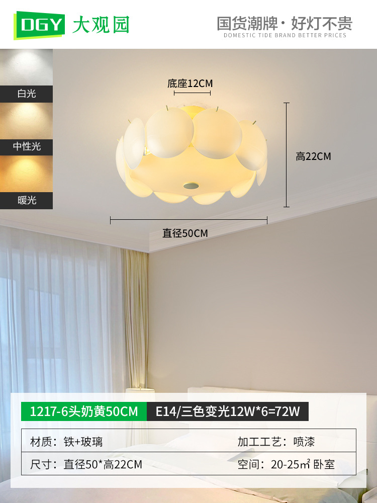 Lámpara de techo para dormitorio, lámpara de techo para comedor y sala de estar, lámpara de dormitorio, lámpara de cristal de lujo de estilo francés, iluminación para habitaciones, accesorios de iluminación Zhongshan 413L.