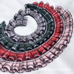 2.5cm厚い格子割引レース補助材料玩具創造服i礼箱装飾靴帽材料1メートル価格