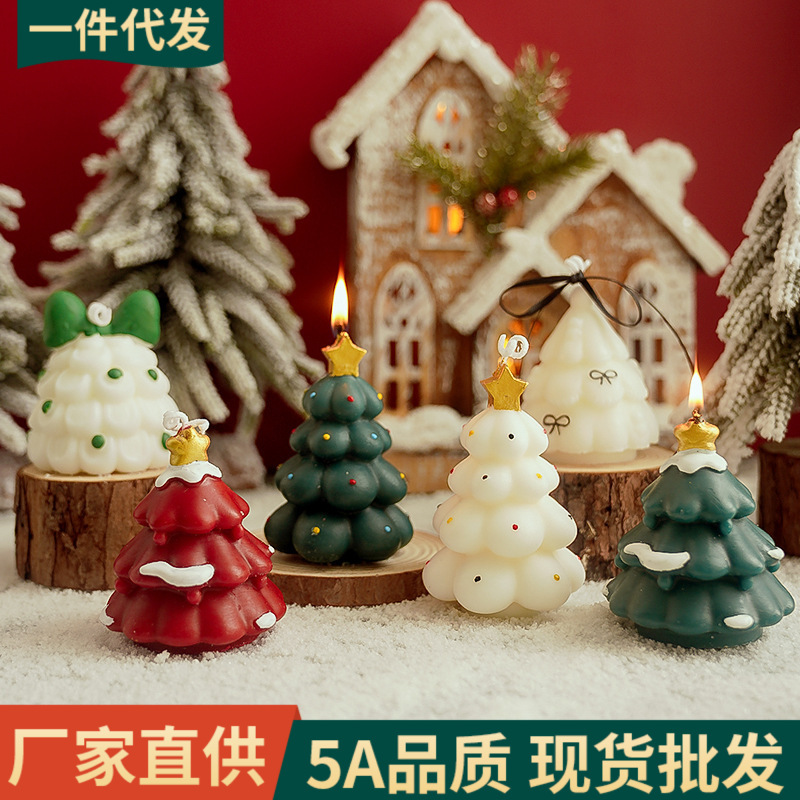 christmas tree aromatherapy candle atmosphere feeling hand gift handmade fragrance candle candle simulation christmas candle