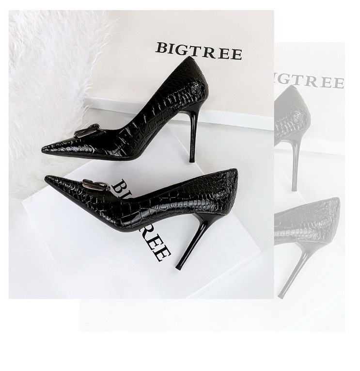 Damen High Heels Mit Schnallen In Schlangenlederoptik Elegant_voghion.com