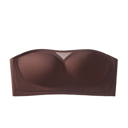 Strapless underwear for women with small breasts, seamless invisible back-wrapping, anti-exposure summer thin anti-slip tube top bra