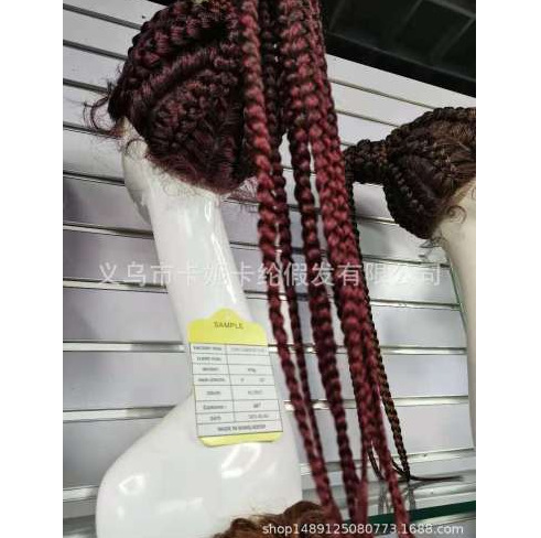 Amazon transfronterizo trenzas de fibra química de encaje trenzado pelucón de encaje mujeres negras