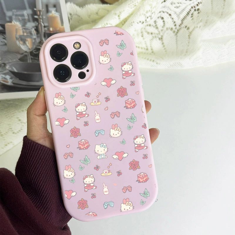 Hello Kitty, Apple, совместимый чехол для телефона высокого качества с мультяшным рисунком pro, 14promax, 14