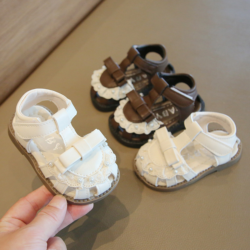 Girls' Toddler Shoes, Toddler Beach Shoes, Summer New Baby Girl's Soft-Soled Princess Shoes, Girls' Sandals, Trendy