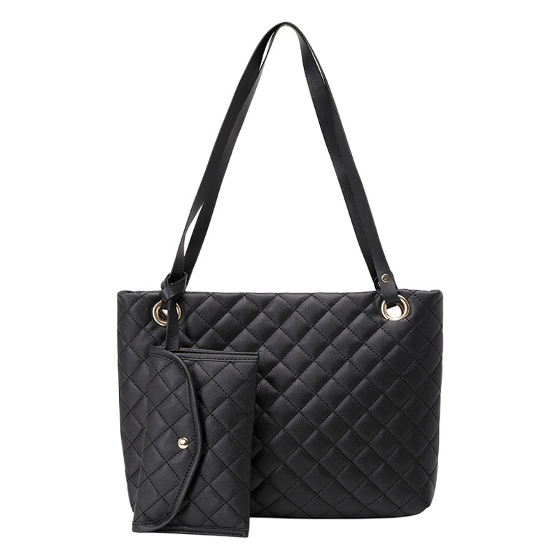 Bolso de mano de dos piezas conjunto 2022 bolsos de las señoras bolso de las mujeres de moda al por mayor bolso de hombro de las mujeres blancas ocasionales