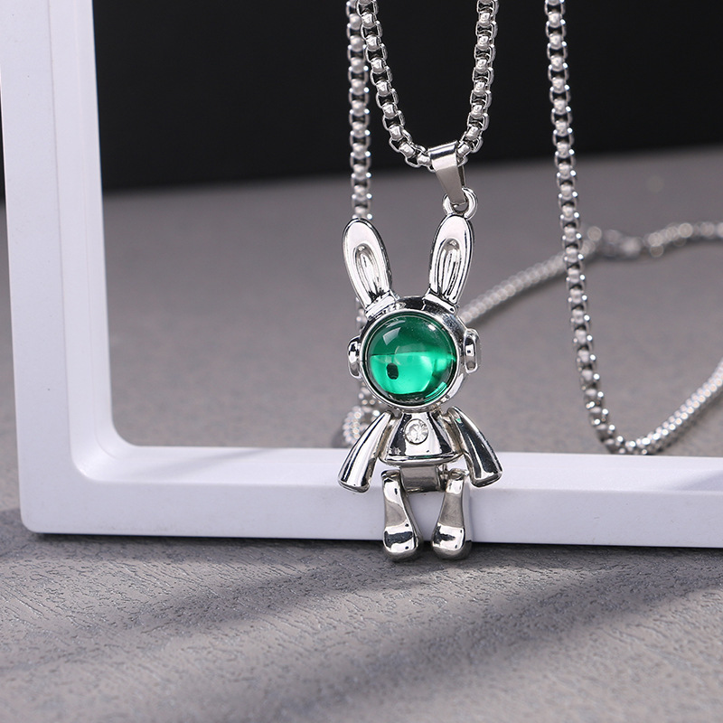 Cute Animal Alloy Plating Inlay Artificial Gemstones Unisex Pendant Necklace display picture 4