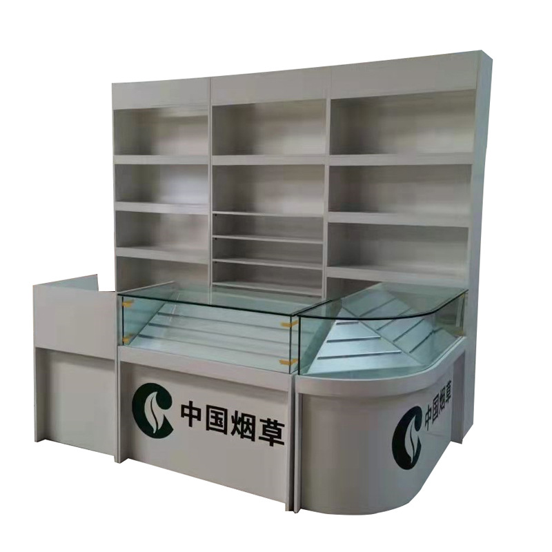 超市收银台便利店烟酒柜组合吧台展示柜一体店铺小型转角烟柜现货