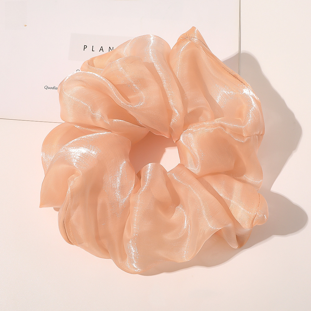 Qiyue super grande filato di seta brillante intestino crasso anello per capelli piccolo fresco corda per la testa organza cravatta per capelli anello per intestino crasso corda per capelli all'ingrosso_voghion.com