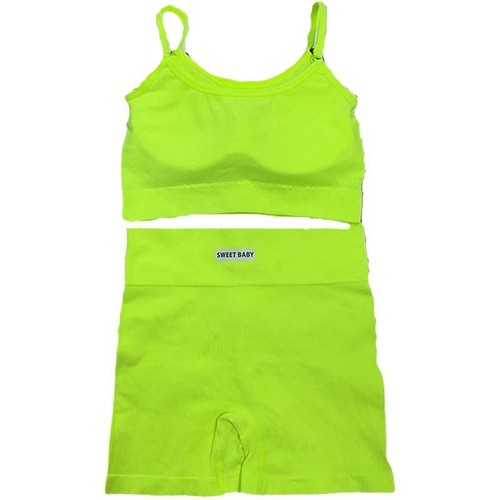 Summer Nylon Casual Tank Top Set with Sponge Straps Women's Tank Top