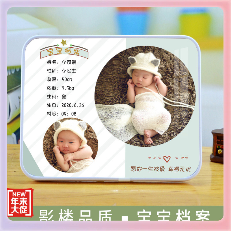 3YK Baby File Crystal Table Photo Frame Children's Baby Photo Board Painting Life Photo Wall Studio Customization