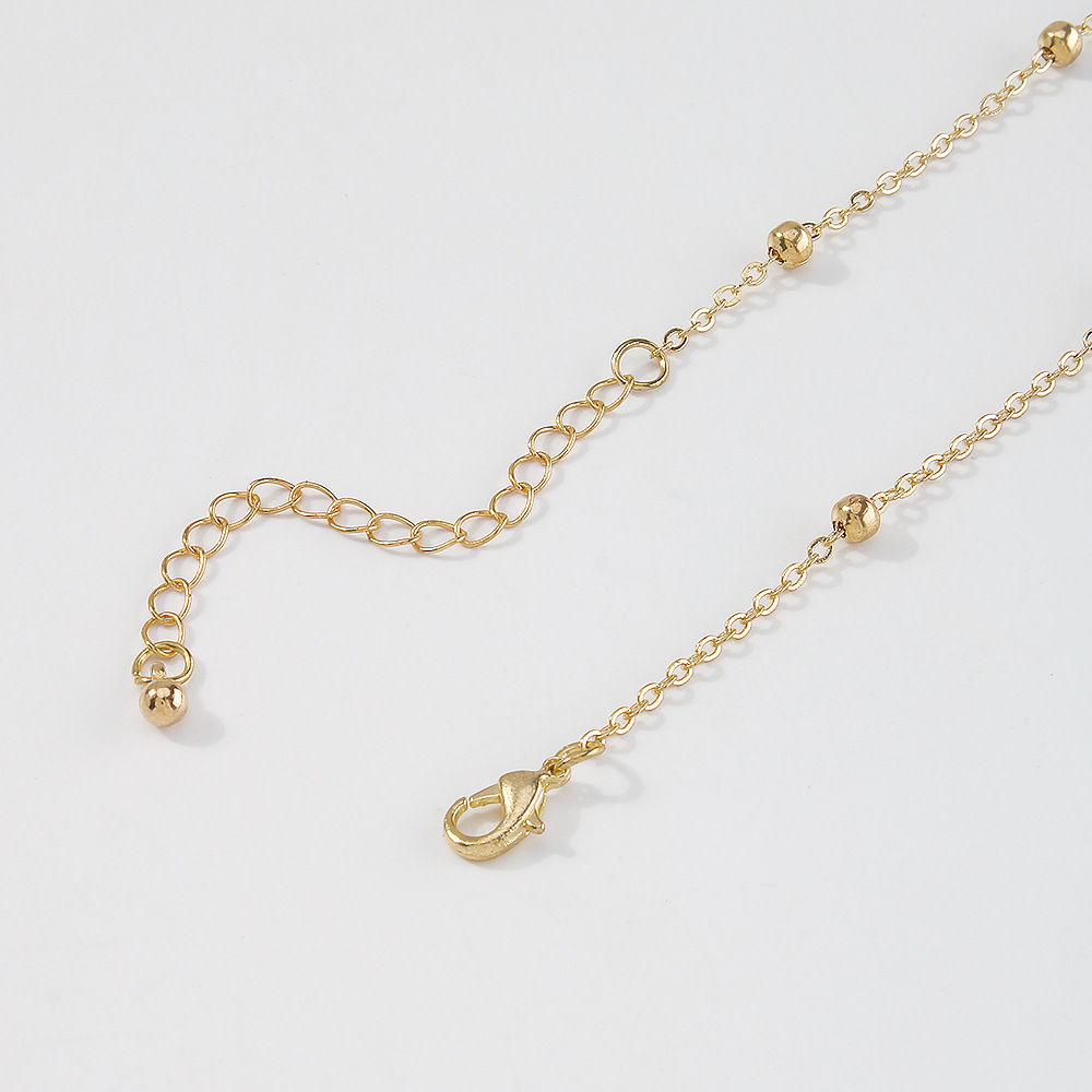 Fashion Gold Color Alloy Geometric Full Diamond Spider Necklace