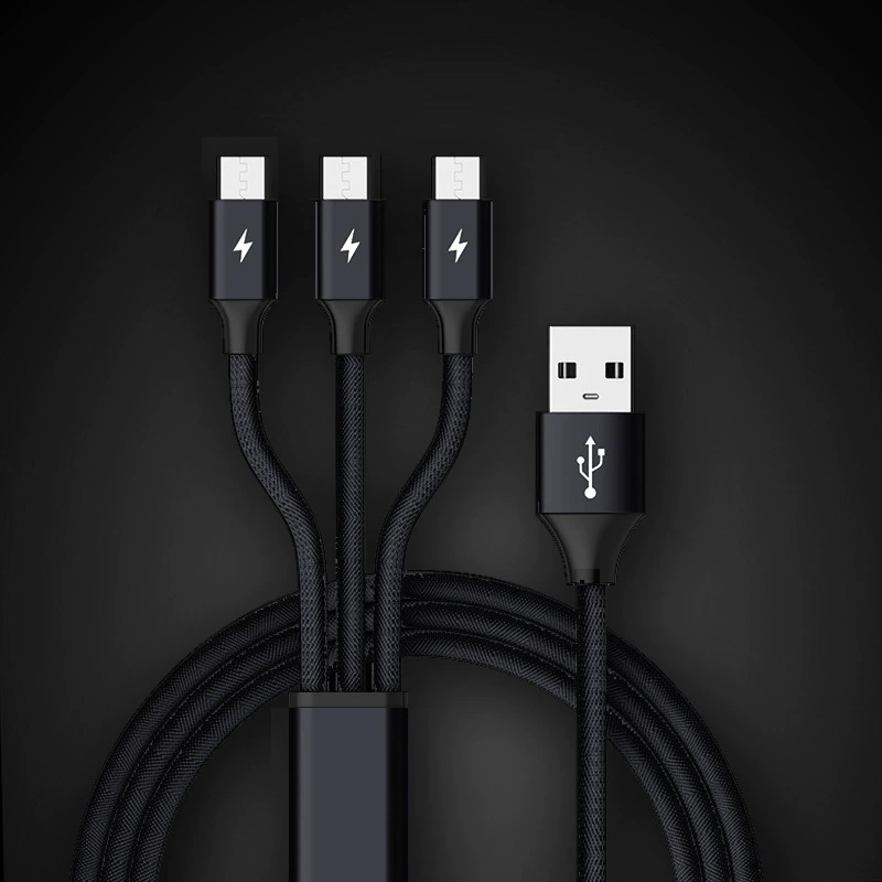 Mobile phone, universal woven cloth, charging cable, three-in-one, Android, Birthday gift