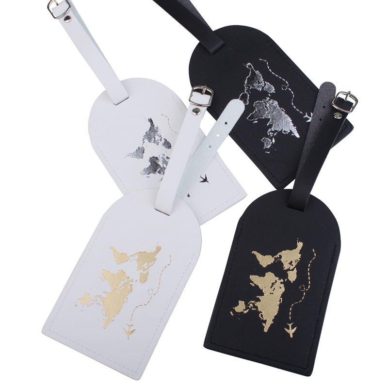 Listado de equipaje transfronterizo tarjeta de embarque de aeronaves PU en stock Mapa de cuero protección de pasaportes