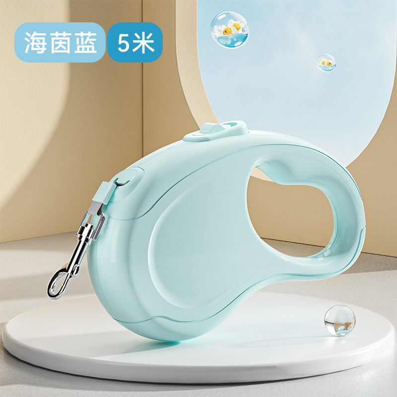 Cuerda de tracción automática para perros fuera de color sólido gato salvaje cuerda de paseo retráctil para perros cuerda de paseo para mascotas