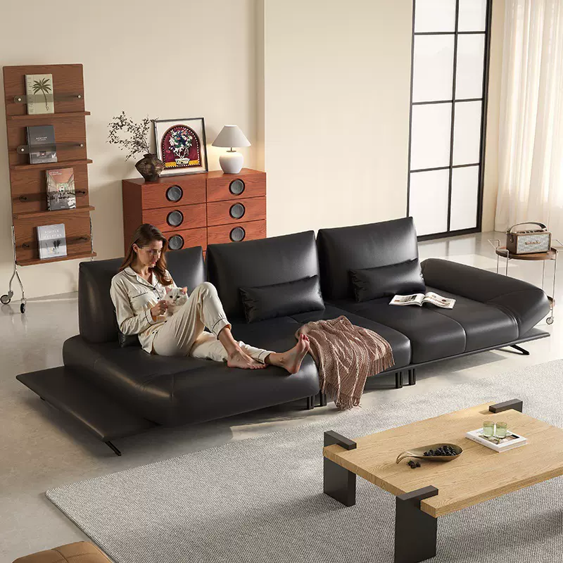 灵动岛沙发意式极简中古风多功能旋转客厅小户型现代简约布艺组合