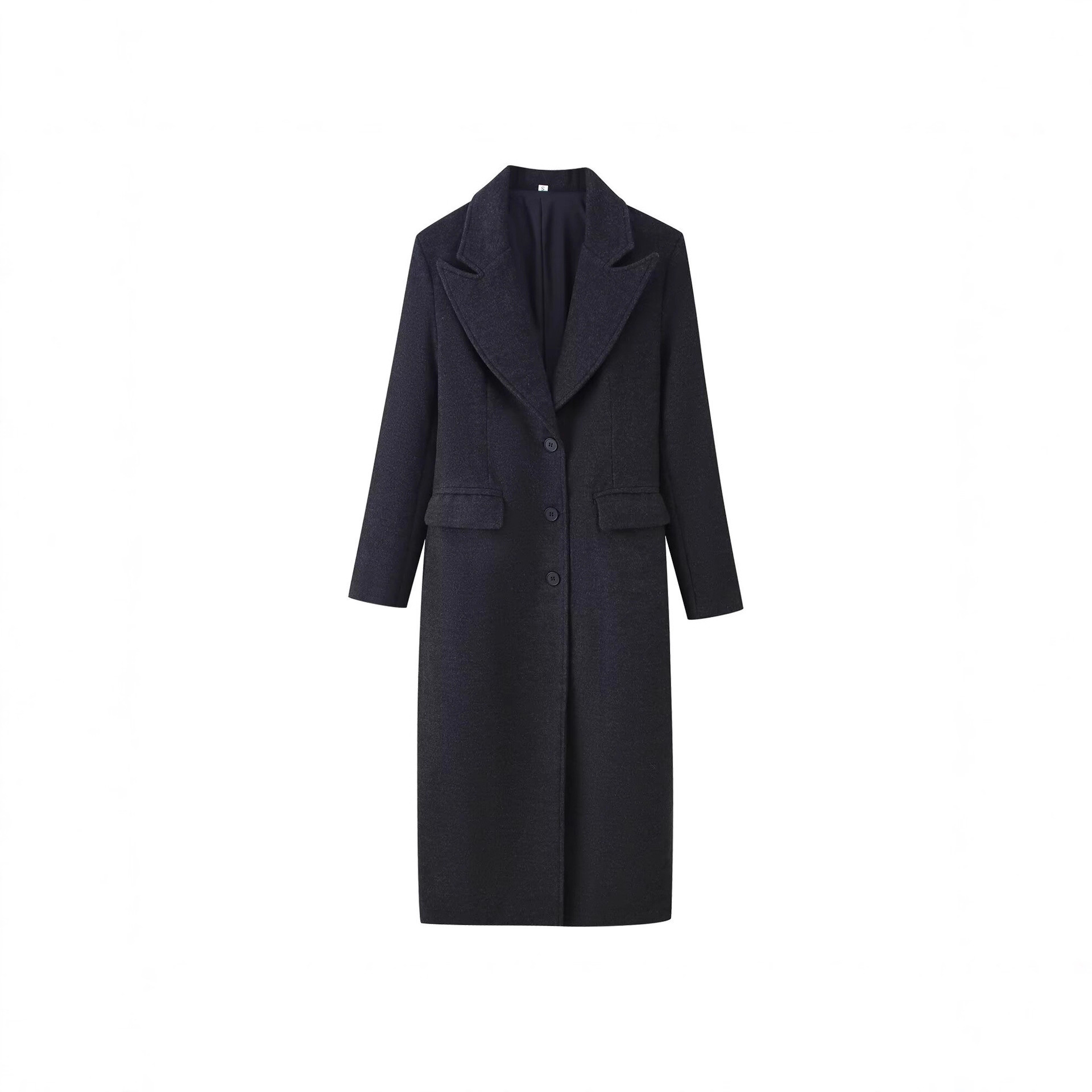 2025 Foreign Trade Women's Clothing Wholesale Autumn and Winter Maillard Woolen Coat Feminine High-End Long Over-The-Knee Woolen Coat