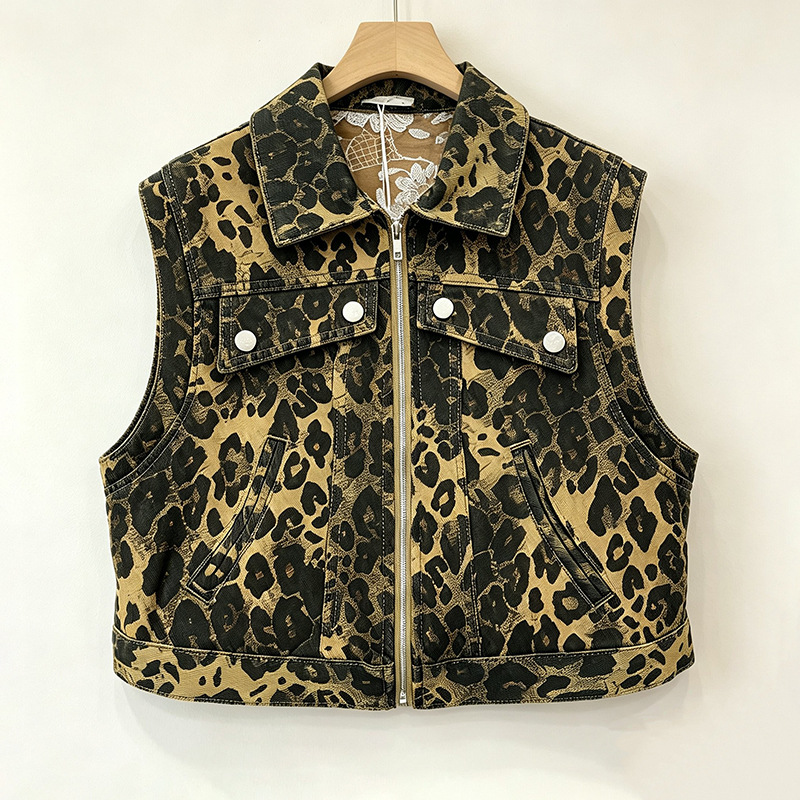 industria pesada diamante chaqueta de vaquín corto para mujeres primavera 2026 nuevo suelto delgado retrógrado sin mangas clip image 7