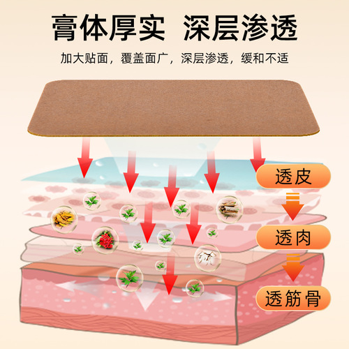 Turmeric notoginseng patch, mugwort patch, cervical spine, lumbar spine, knee and shoulder heating patch, household joint moxibustion patch manufacturer wholesale