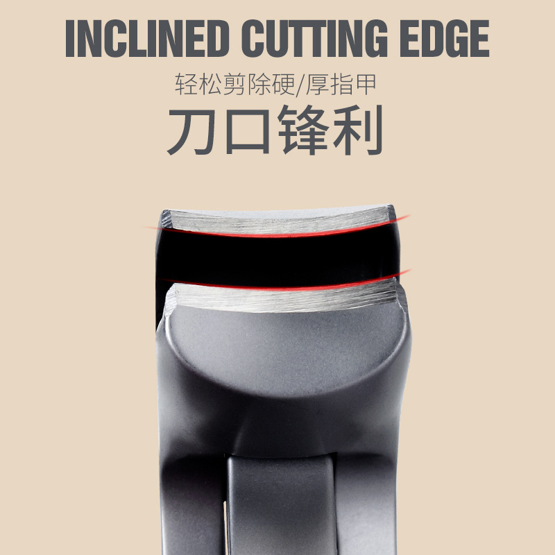 Cortauñas portátil universal de aleación doméstica Temu, tijeras de manicura para uñas duras y gruesas, cortaúñas de acero en polvo