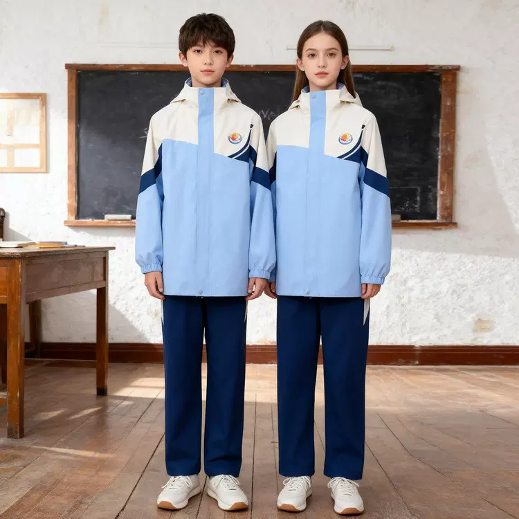 江西省宜春市统一校服冬季校服套装三件套幼儿园班服