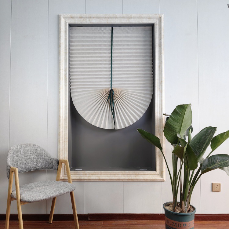 Ribbon Style 100% off Panel Semi-Blackout Sunshade, Heat-Insulating, Waterproof Bathroom Office Pp Non-Woven Fabric Curtains