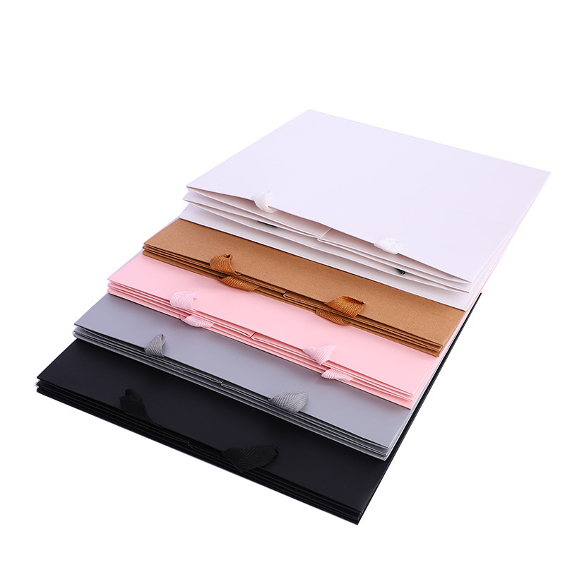 Cuadrado Kraft bolso bolsa de papel ramo de flores bolsa caja de regalo embalaje bolsa de mano regalo bolsa de regalo al por mayor