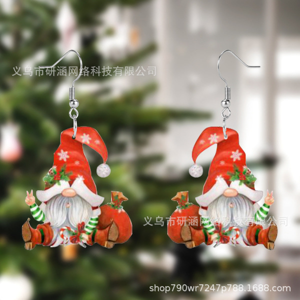Acrylic cute earrings for St. Valentine's Day