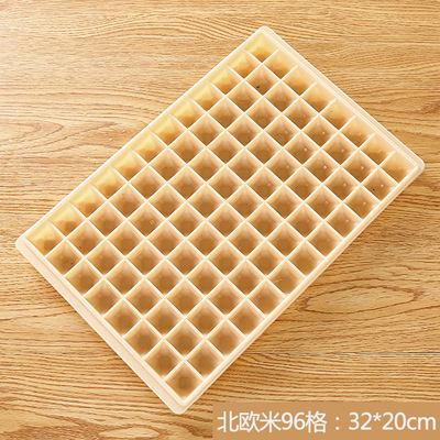 96 rejilla 60 rejilla grande diamante cubo de hielo molde caja de hielo diamante Smoothie creativo molde de cubo de hielo cuadrado caja de cubo de hielo