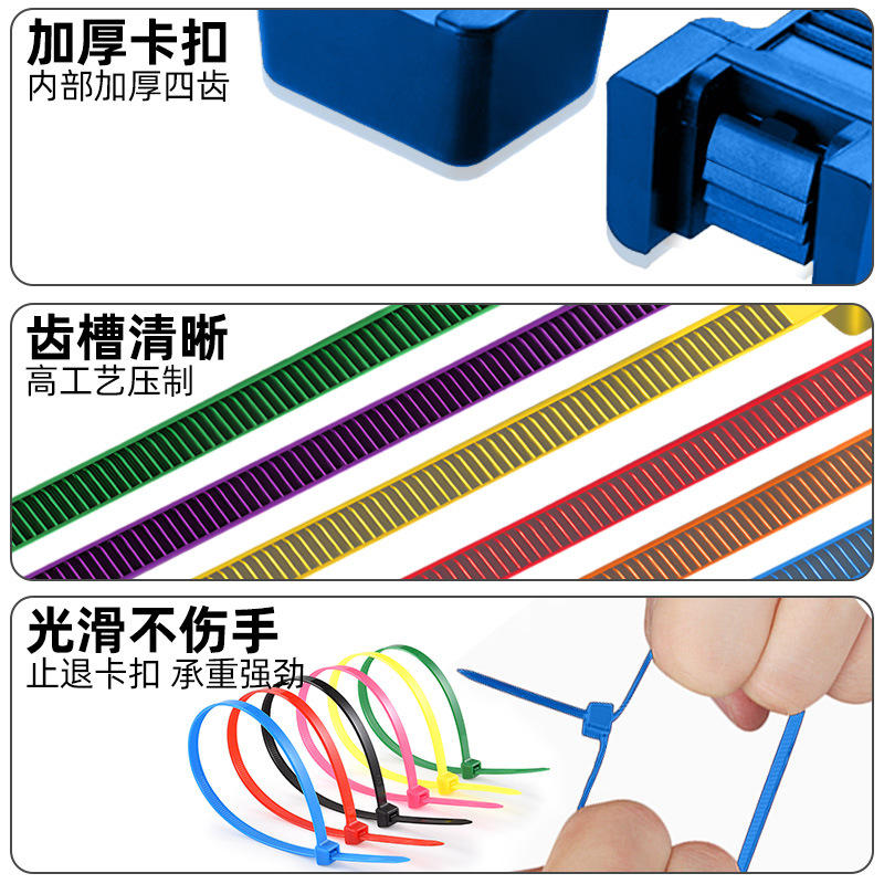 Fabricante spot color nylon bridas correas 3*100*150 tipo autobloqueo plástico rojo correas al por mayor