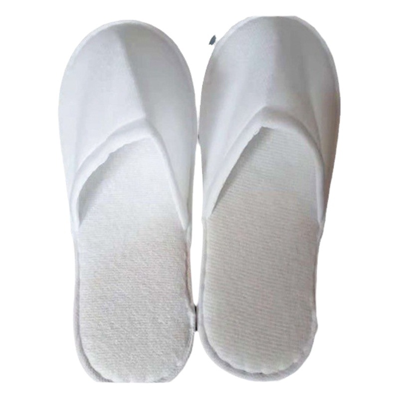 Tourism supplies disposable slippers wholesale 50 pairs of hotel and hotel home plush disposable slippers