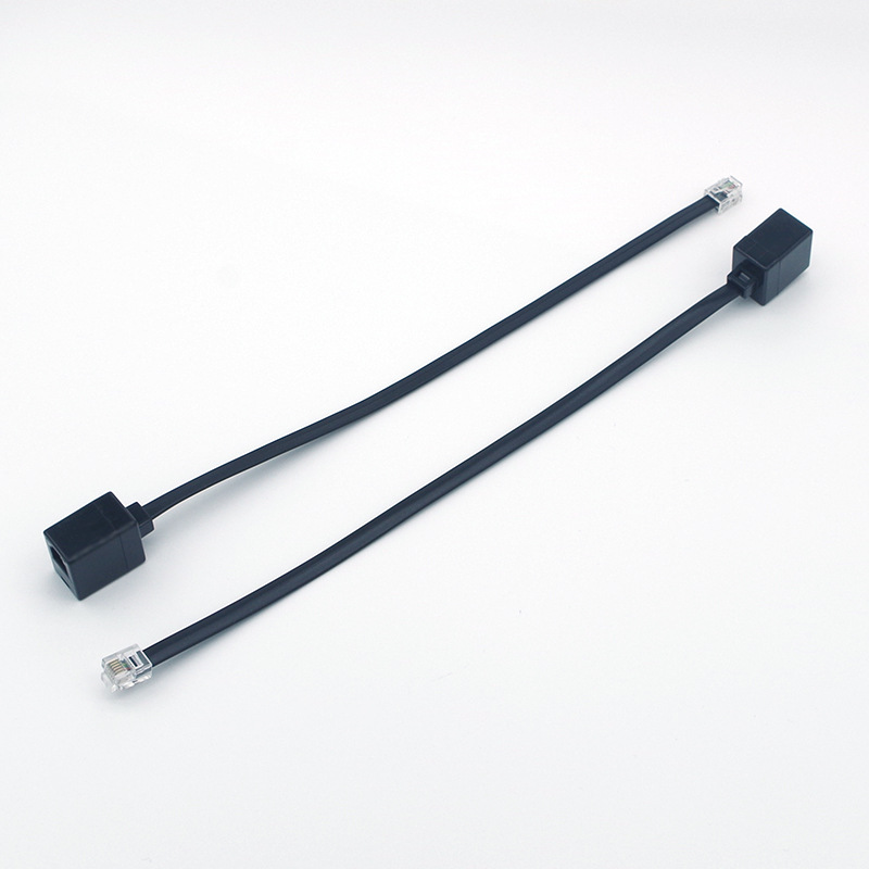 L101 6P6C �绰�߼ӳ�ת��ͷ �绰������������  RJ12�ӳ�ͷ25cm