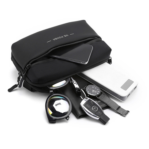 New men's trendy chest bag, crossbody bag, outdoor travel waist bag, fashionable and simple shoulder bag, small cross-border bag, exclusive for cross-border supply