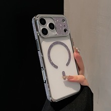 适用iPhone17promax手机壳新款苹果air女款简约苹果17磁吸充电17p