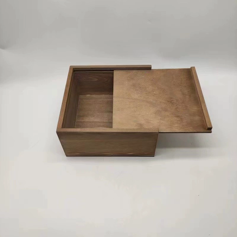 Простая винная деревянная коробка для хранения