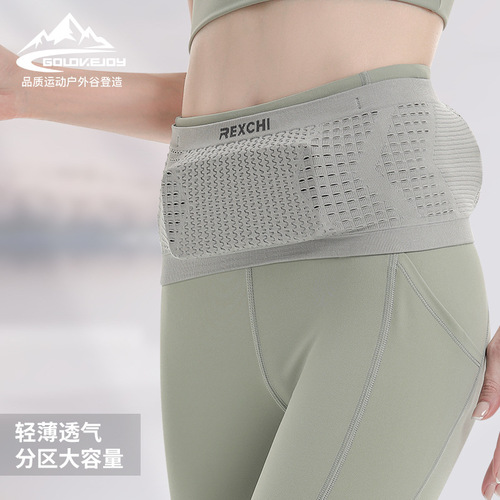 New sports waist bag large capacity for men and women outdoor running and cycling multifunctional waist bag breathable anti-slip BB07