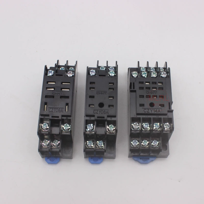 Zhengtai small intermediate relay base CZY08A-02 CZT08A-02 CZY14A 8/14 foot socket