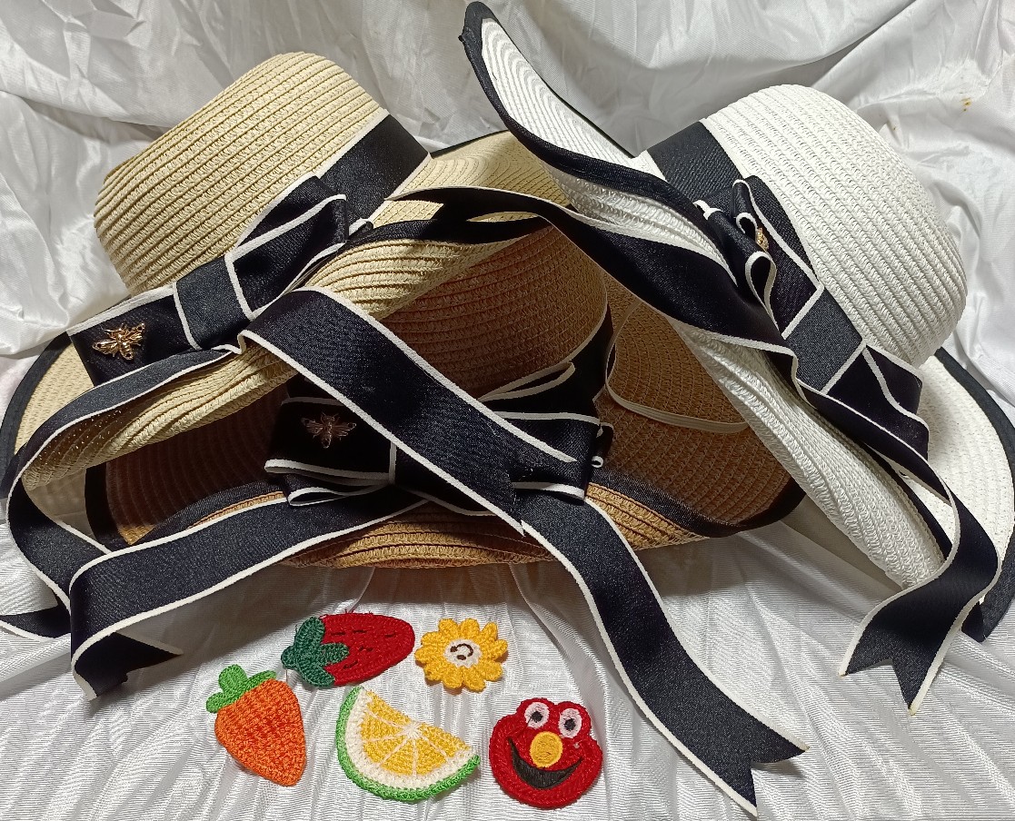 Women's Simple Style Commute Color Block Flat Eaves Sun Hat display picture 3