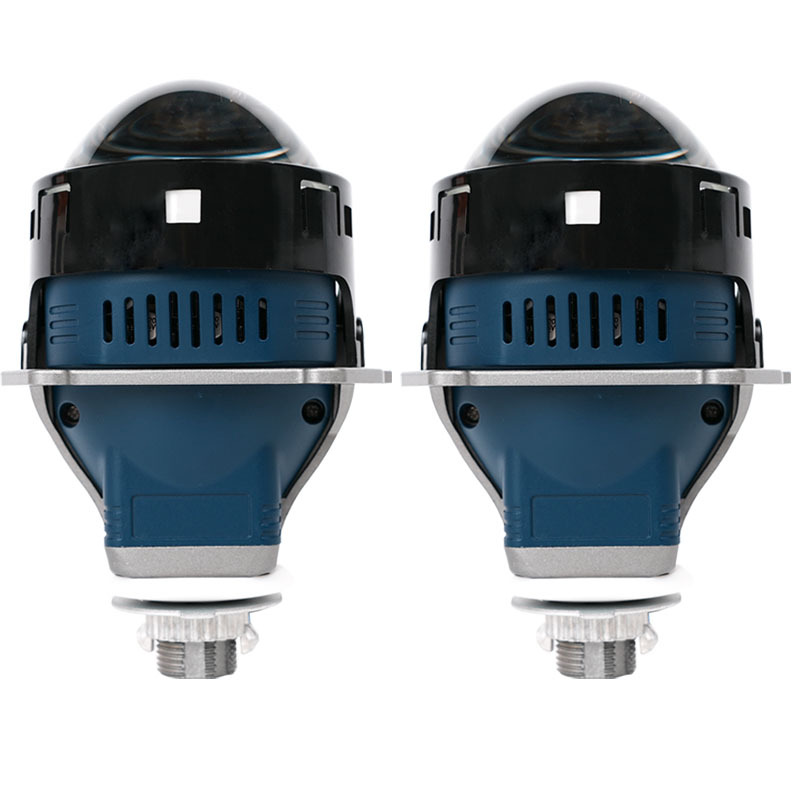 Nuevos faros delanteros para coche W8 LED de alta potencia con doble lente, tecnología de control inteligente integrada para luz de carretera y cruce, iluminación auxiliar de dirección de alto brillo