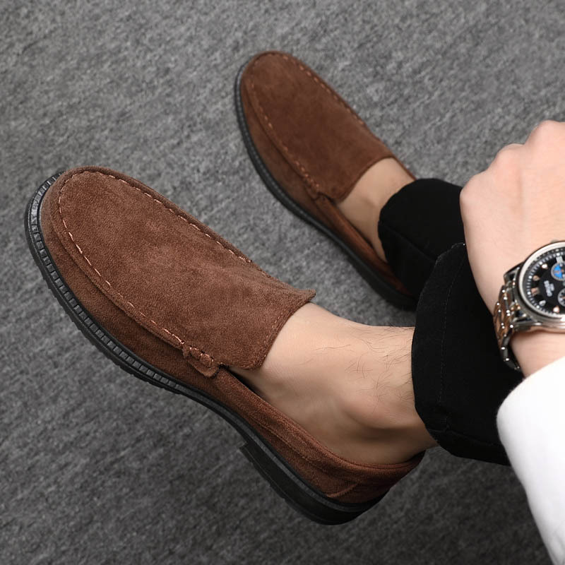 Spring and Summer Men's Shoes, Casual Men's Shoes, Student Men's Boots, Leather Shoes, Korean Style Board Shoes, Trendy Breathable Low-Top Shoes for Men