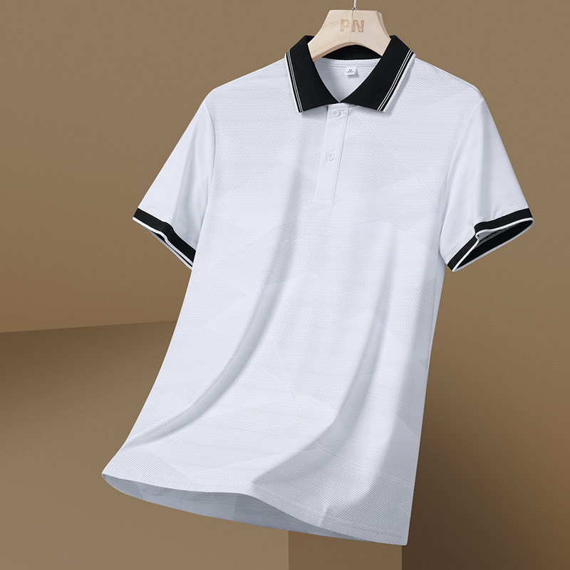 Camiseta de polo de hielo camiseta deportiva de verano hombre camiseta suelta transpirable de mangas cortas fabricantes de ropa de hombre un cabello