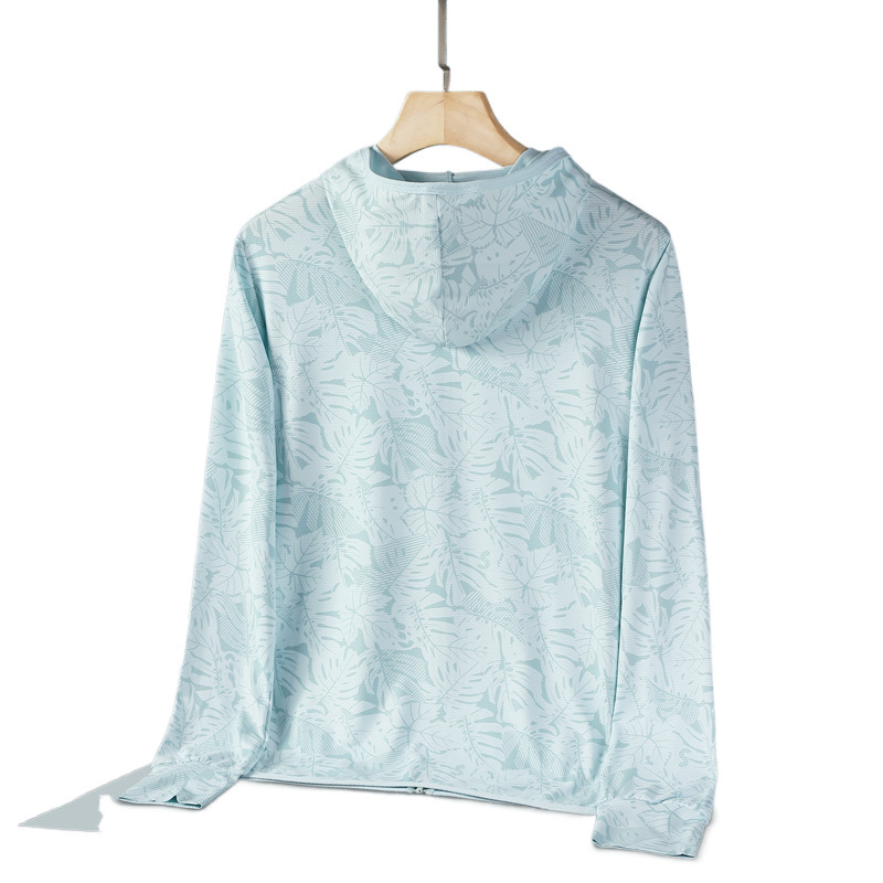 Verano UPF50 + chaqueta de protección solar ventilada anti-UV para hombres y mujeres ropa de protección solar de seda de hielo ropa de piel al aire libre