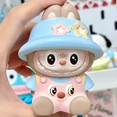 Labubu アロマセラピー石膏人形 DIY 落書き装飾品人形かわいい小さな装飾品男性と女性の友人へのギフトとして