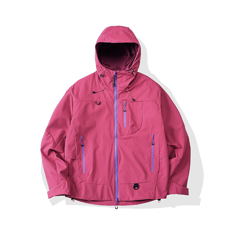 瞬时山野Monterest空山雨户外C6防泼水登山夹克压胶外套冲锋衣女|undefined