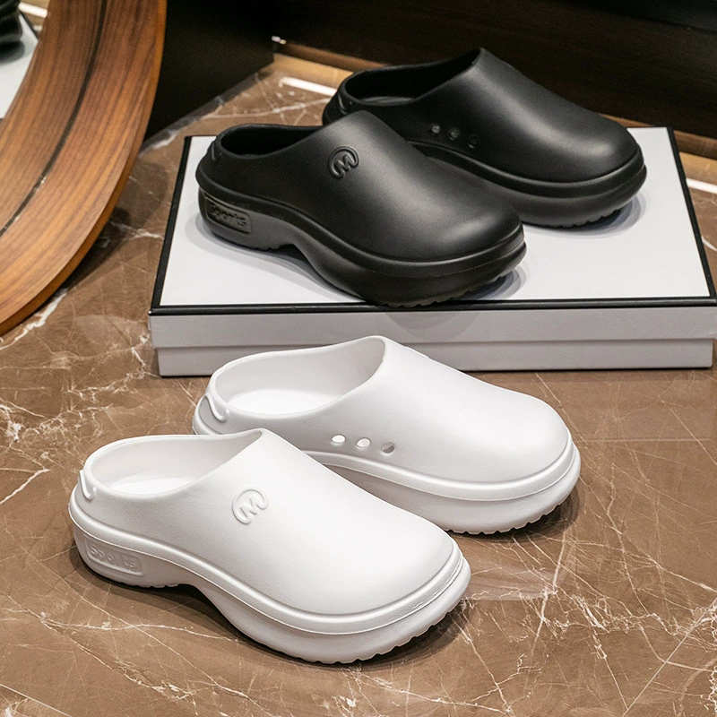 Тапочки с толстой подошвой, женские туфли, носящие сандалии, легкие нескользящие и неприятные запахи, увеличенные водонепроницаемые туфли от дождя модные пляжные туфли