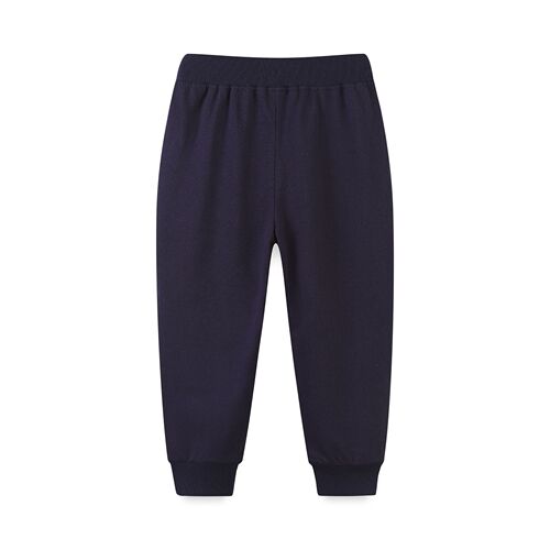  Autumn New Arrival: Boys' European & American-Style Sweatsuit Pants – Mid-to-Little Kids' Long Leggings with Dinosaur Embroidery