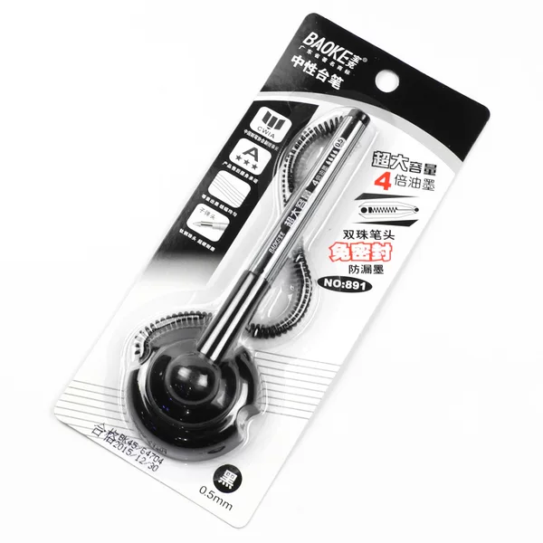 Baoke 891 Neutral Desk Pen Large Capacity Neutral Desk Pen Telephone Pen Business Pen 0.5mm Carbon Pen with Line