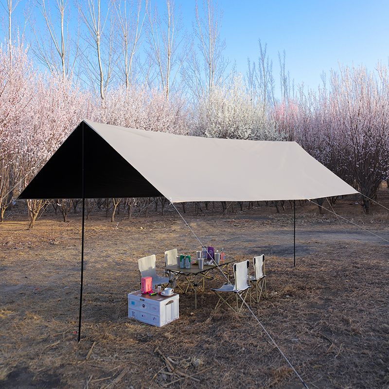 Outdoor Camping Sunshade Tent, Uv Protection Black-Coated Hexagonal Canopy, Wholesale Canopy Supplies
